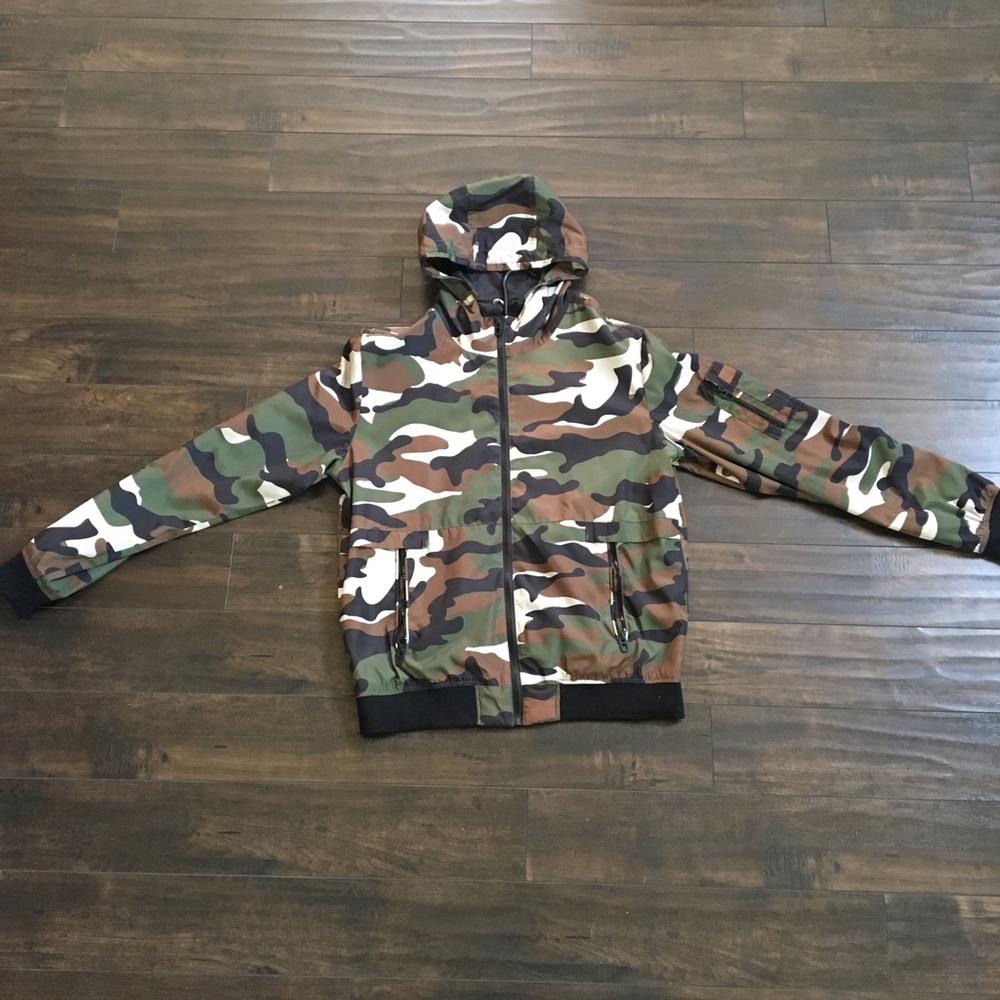 Camo Windbreaker